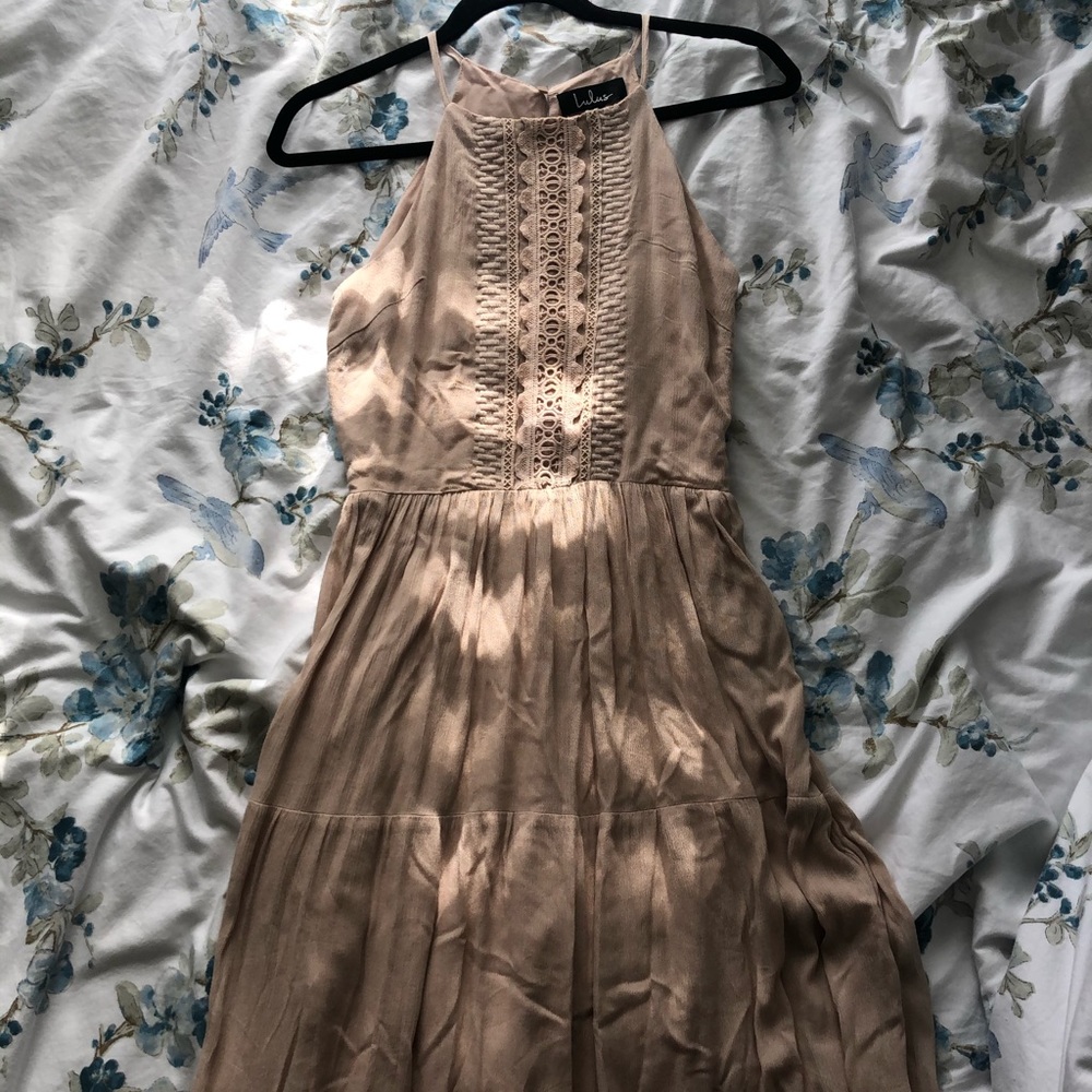 Beige maxi dress